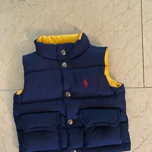 Toddler boy Ralph Lauren reversible vest
